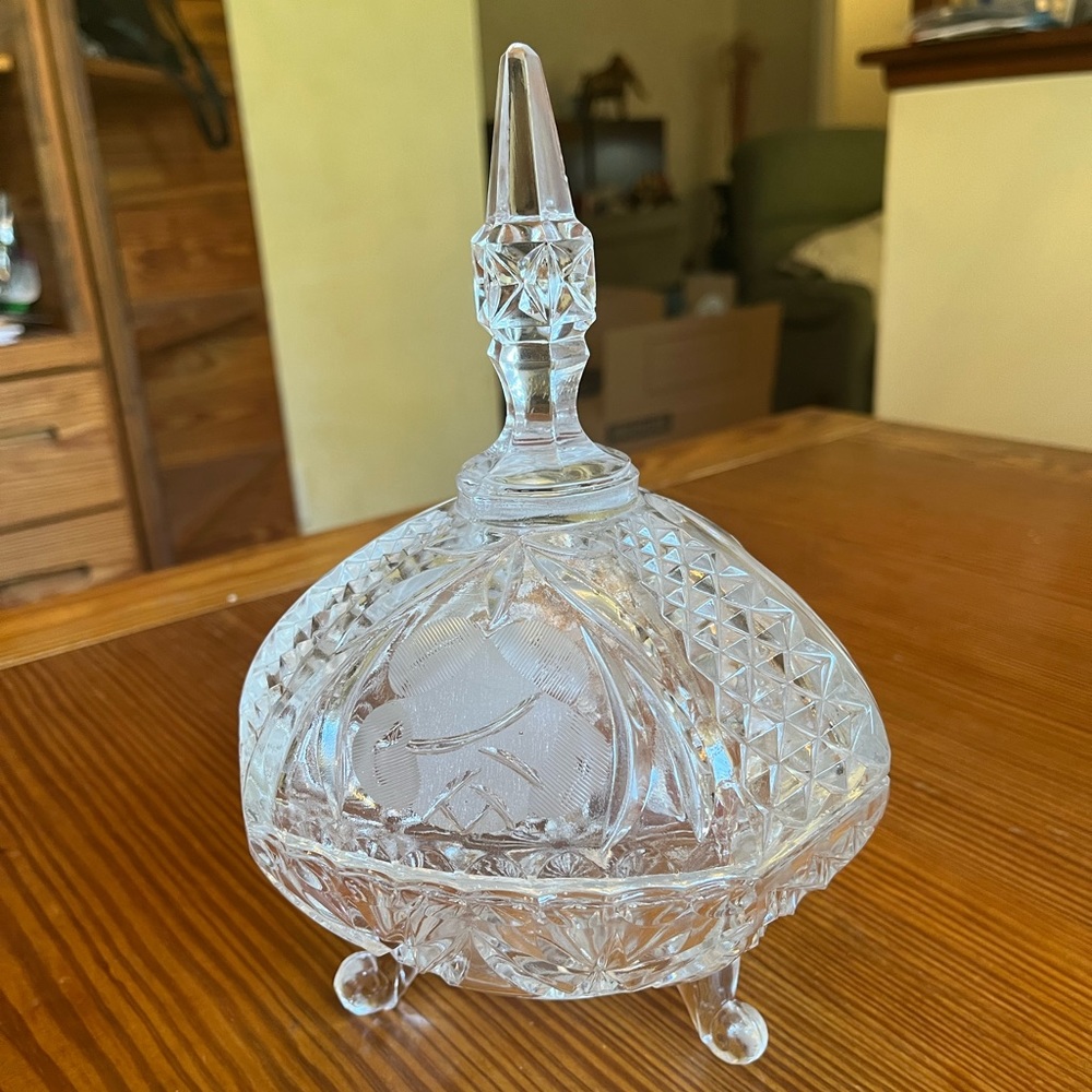 Vintage Clear Candy Dish